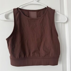Lululemon Hotty Hot Cropped Tank Size Brown Size 4